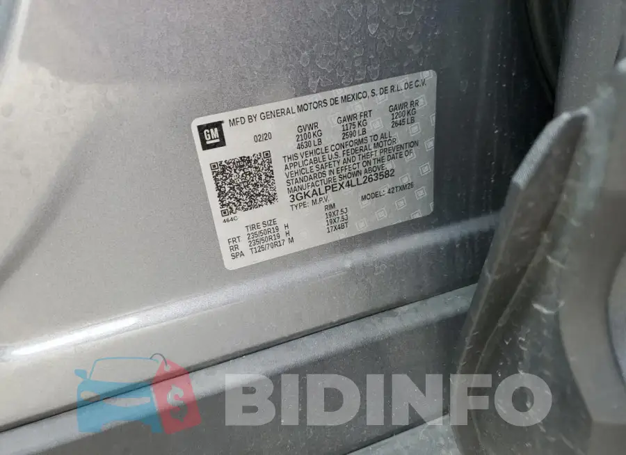 3GKALPEX4LL263582 Photo# 13