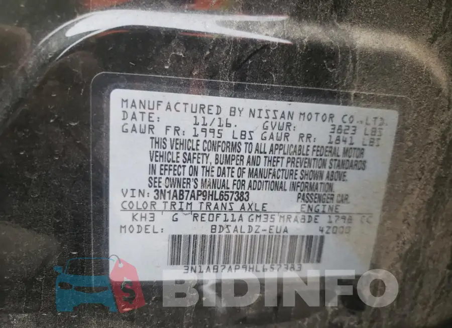3N1AB7AP9HL657383 Photo# 12