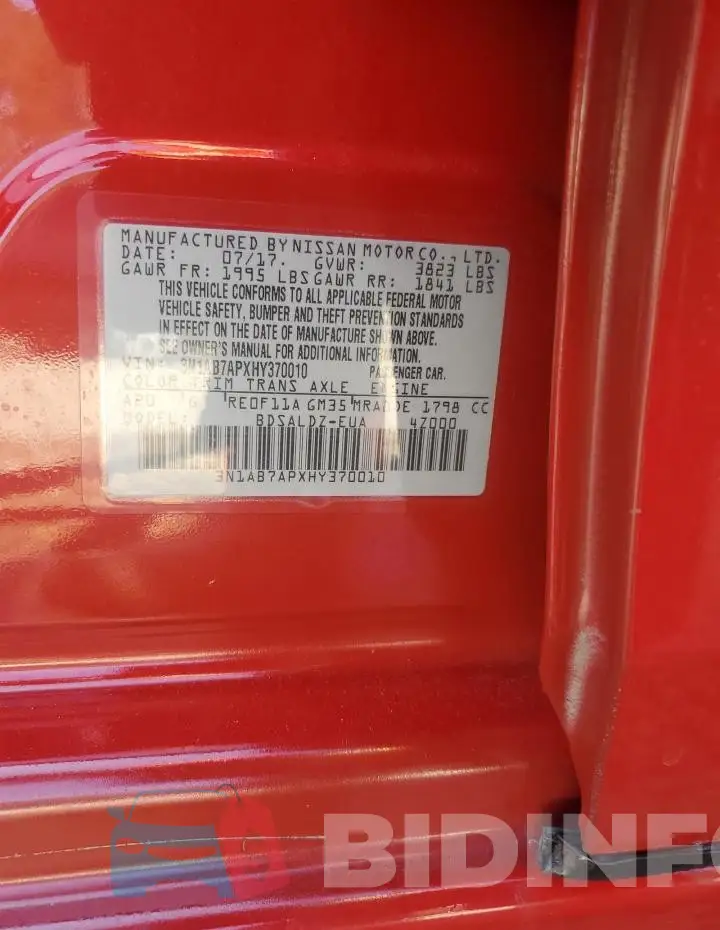3N1AB7APXHY370010 Photo# 12