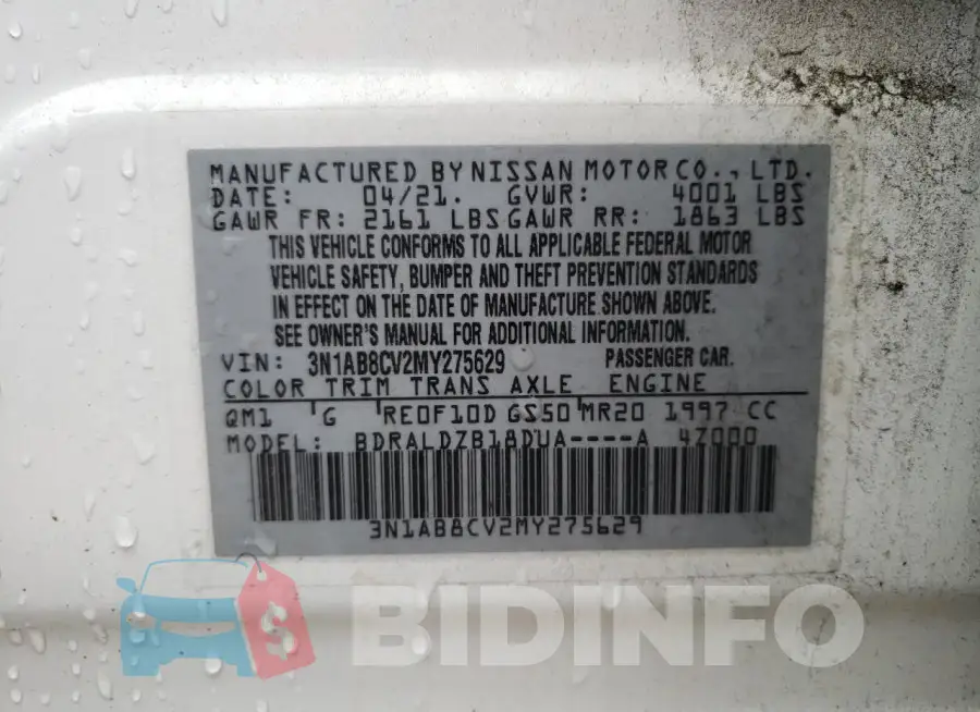 3N1AB8CV2MY275629 Photo# 11
