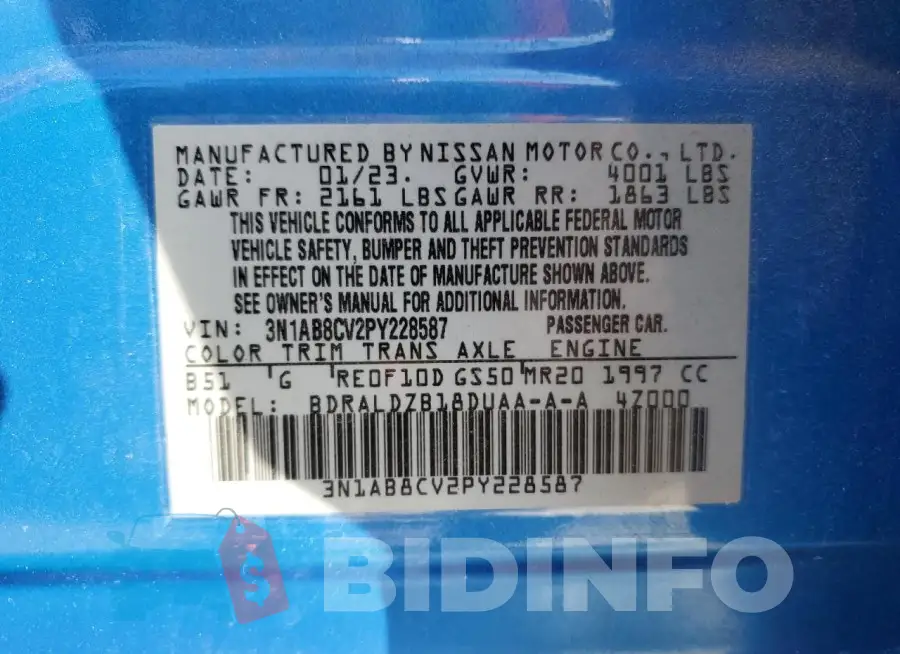3N1AB8CV2PY228587 Photo# 12