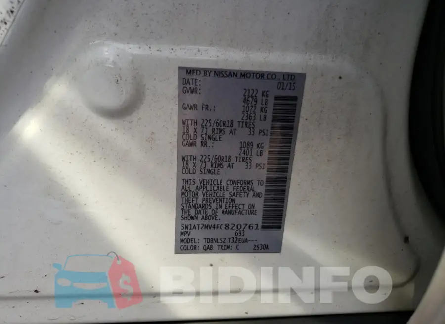 5N1AT2MV4FC820761 Photo# 13