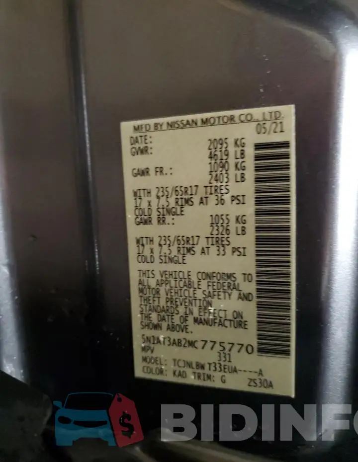 5N1AT3AB2MC775770 Photo# 13