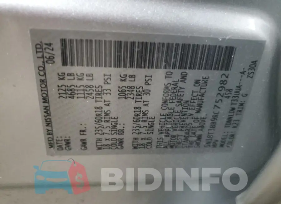 5N1BT3BB9RC752982 Photo# 13