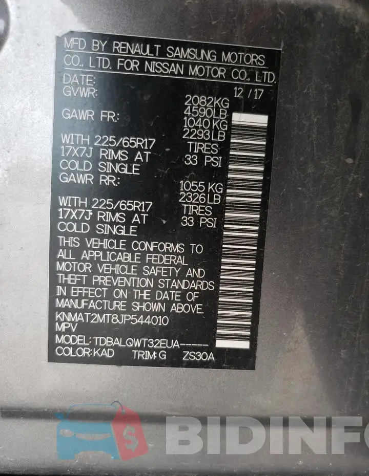 KNMAT2MT8JP544010 Photo# 12