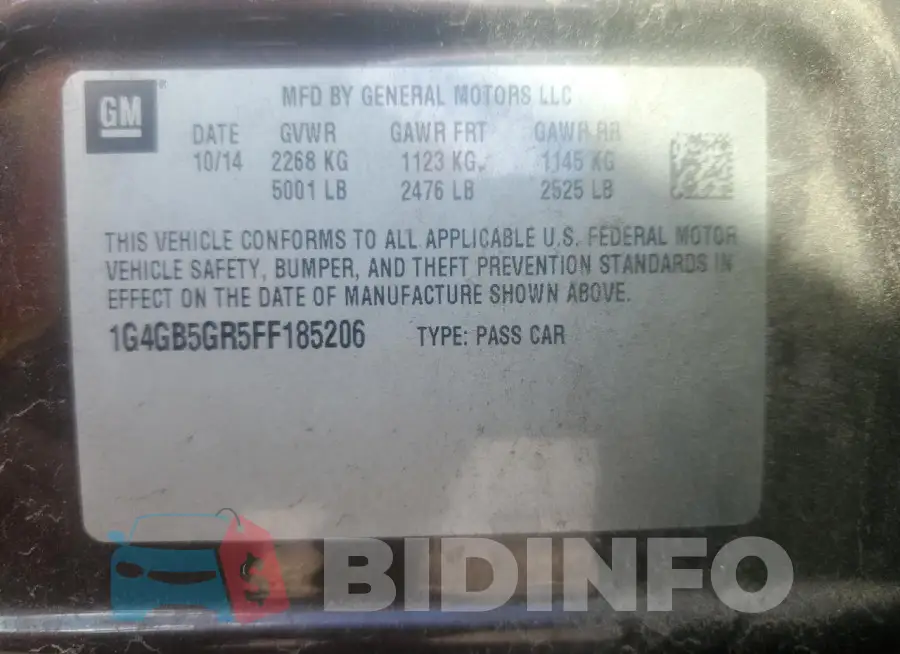 1G4GB5GR5FF185206 Photo# 12