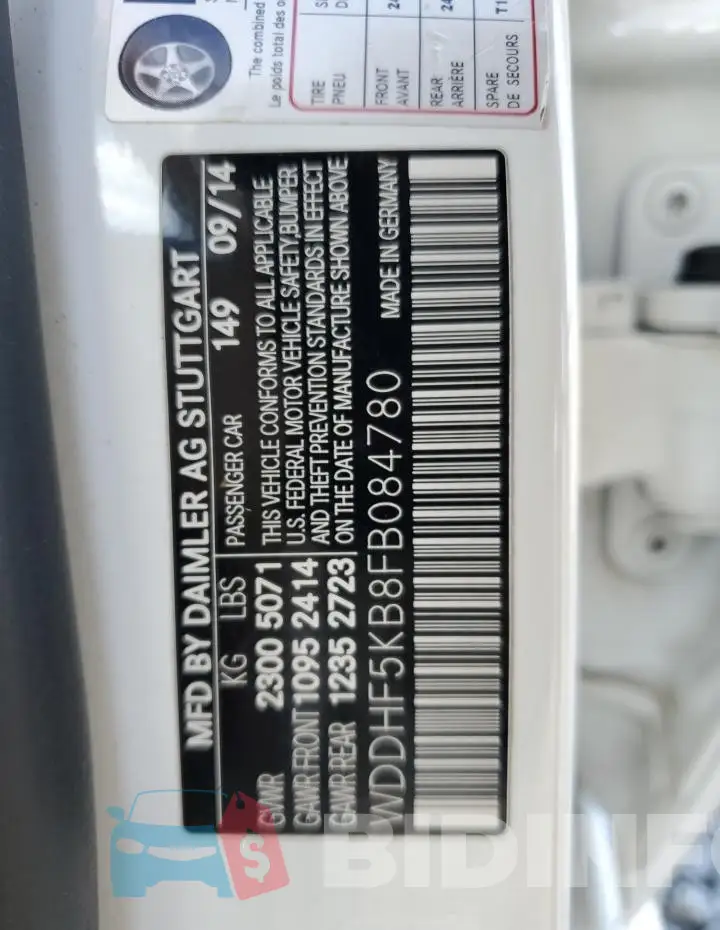 WDDHF5KB8FB084780 Photo# 13