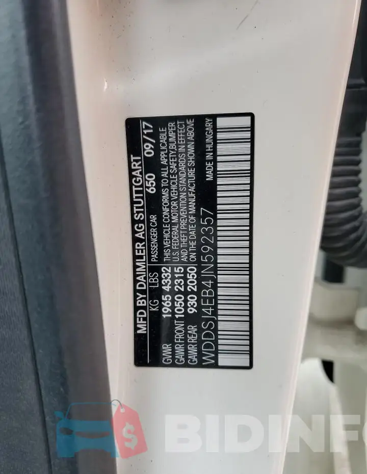 WDDSJ4EB4JN592357 Photo# 12