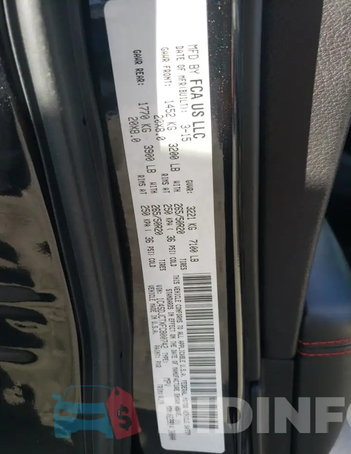 1C4SDJCTXFC800742 Photo# 14