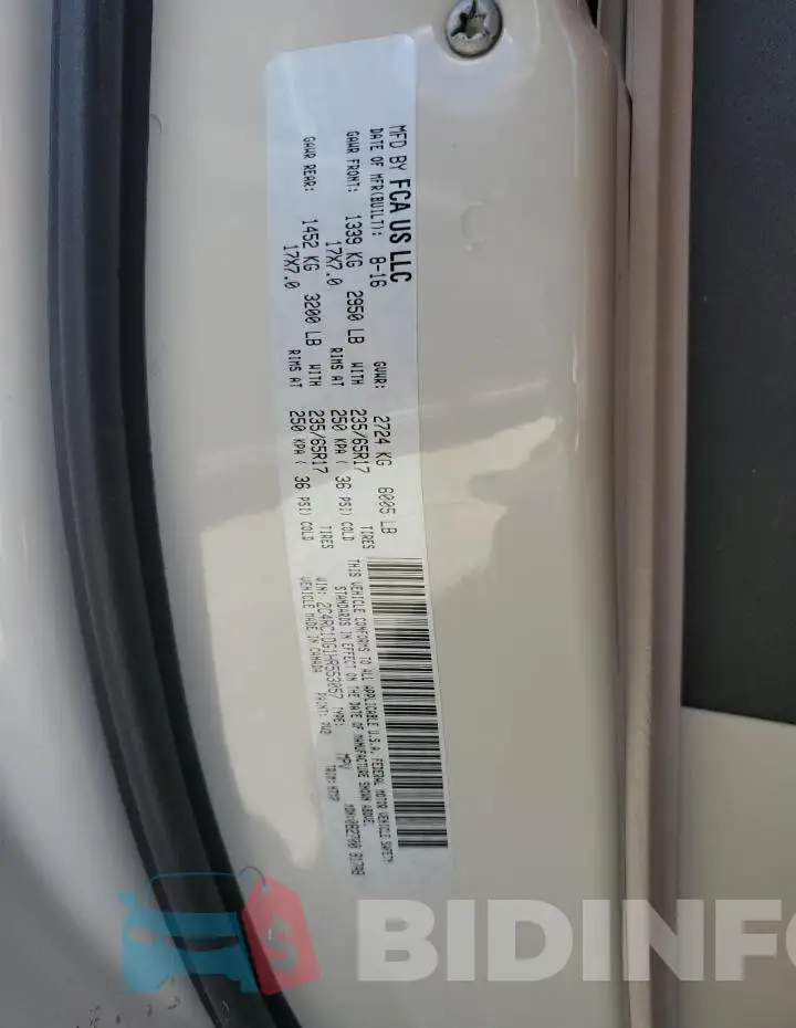 2C4RC1DG1HR553057 Photo# 13