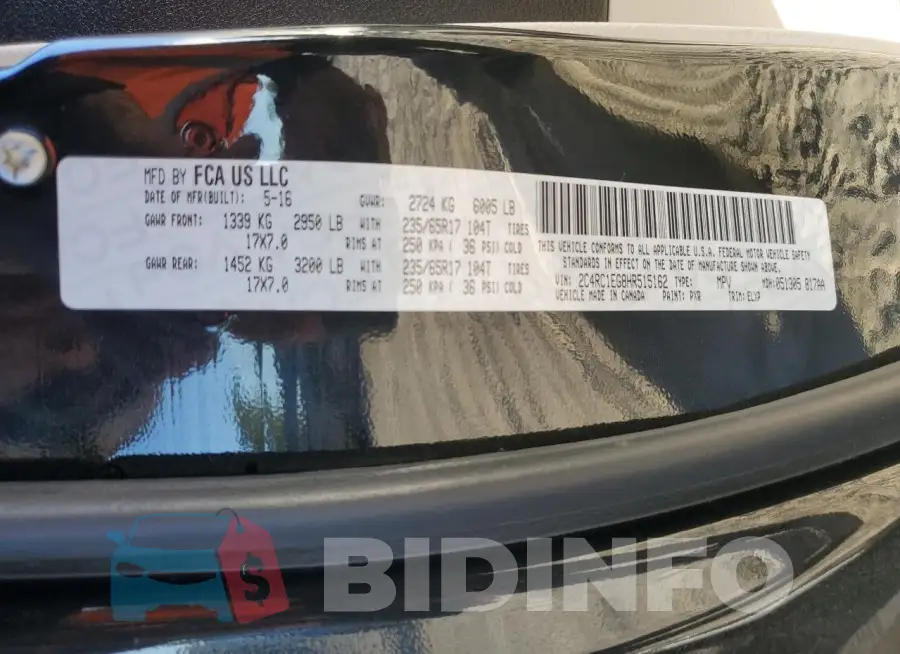 2C4RC1EG8HR515162 Photo# 13