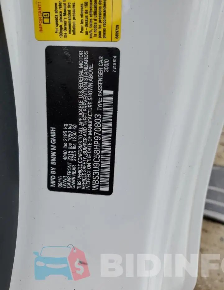 WBS3U9C58HP970803 Photo# 12