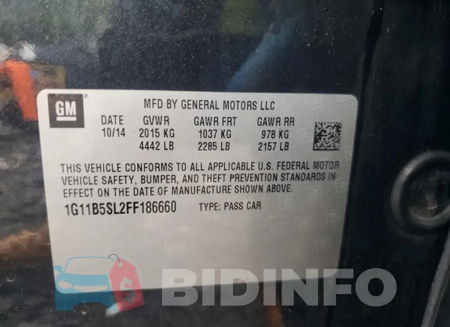 1G11B5SL2FF186660 Photo# 12