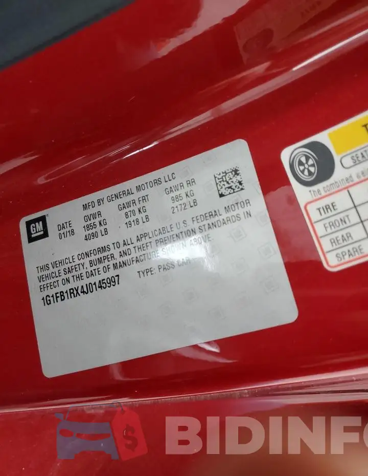 1G1FB1RX4J0145997 Photo# 13