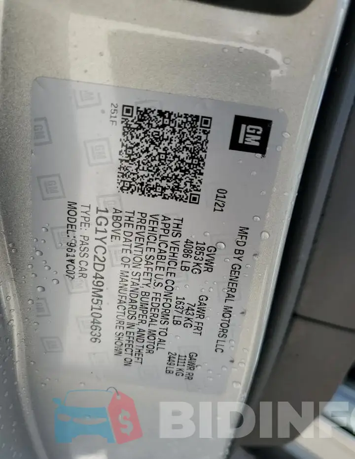 1G1YC2D49M5104636 Photo# 13