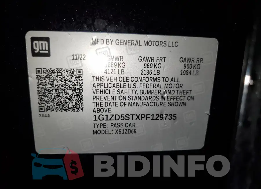 1G1ZD5STXPF129735 Photo# 12