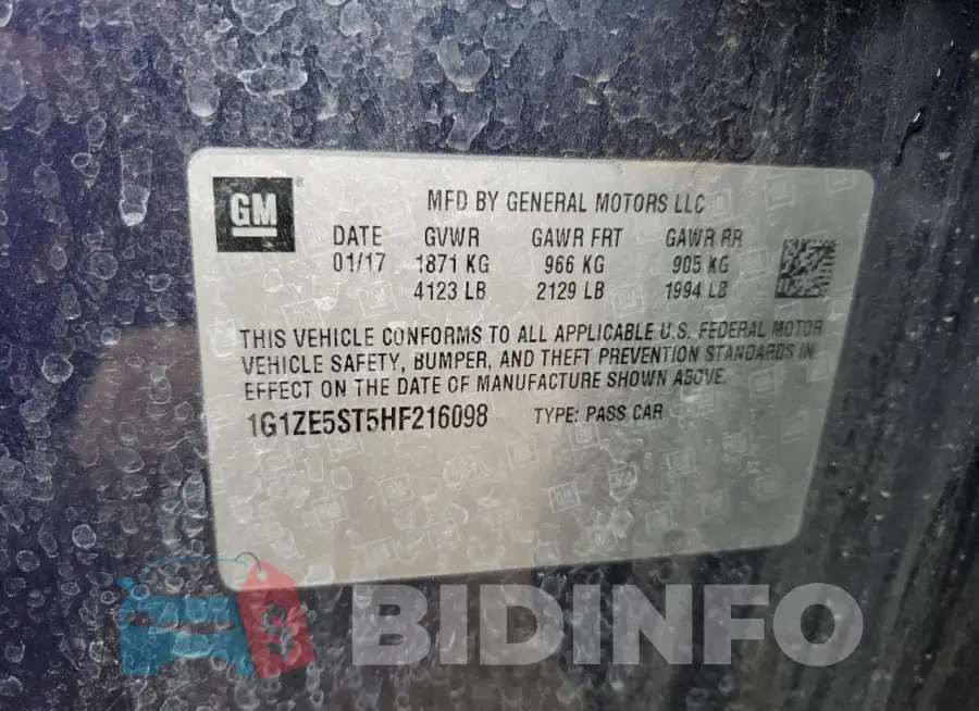 1G1ZE5ST5HF216098 Photo# 12