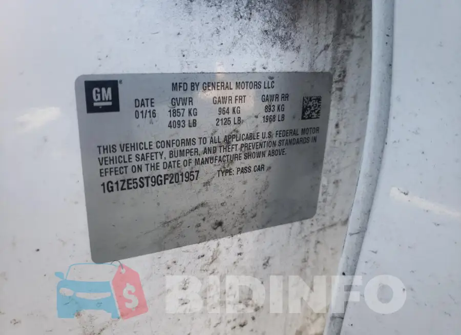 1G1ZE5ST9GF201957 Photo# 13