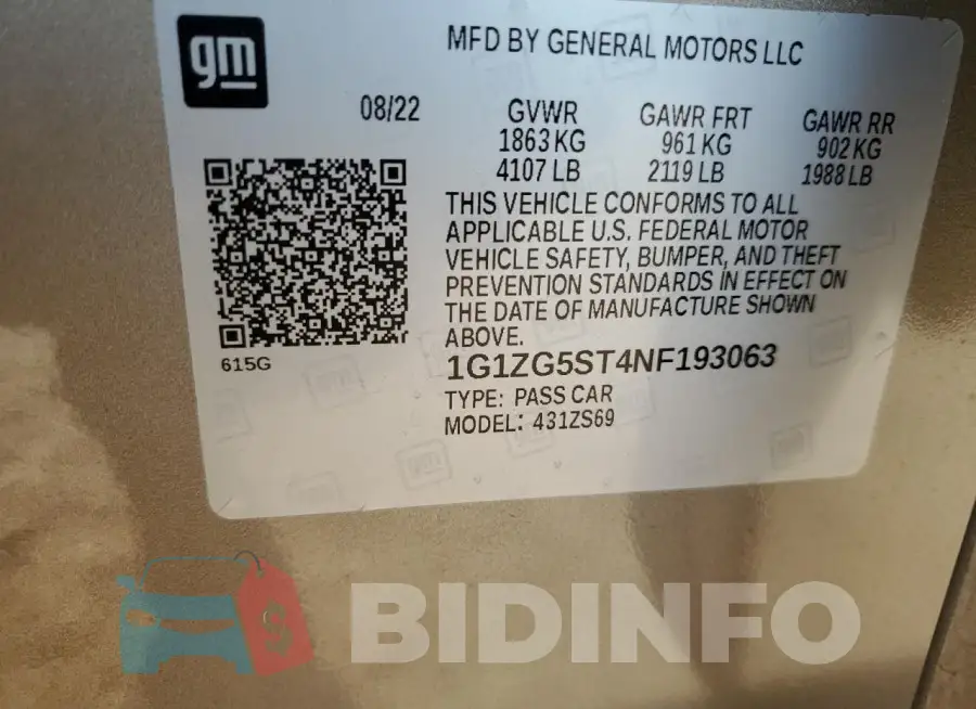 1G1ZG5ST4NF193063 Photo# 12