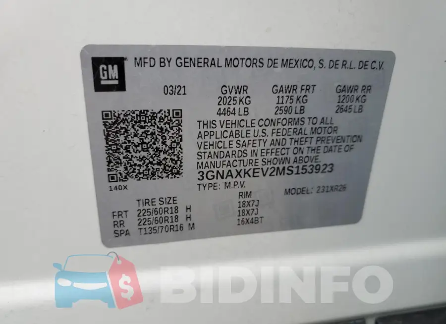 3GNAXKEV2MS153923 Photo# 14