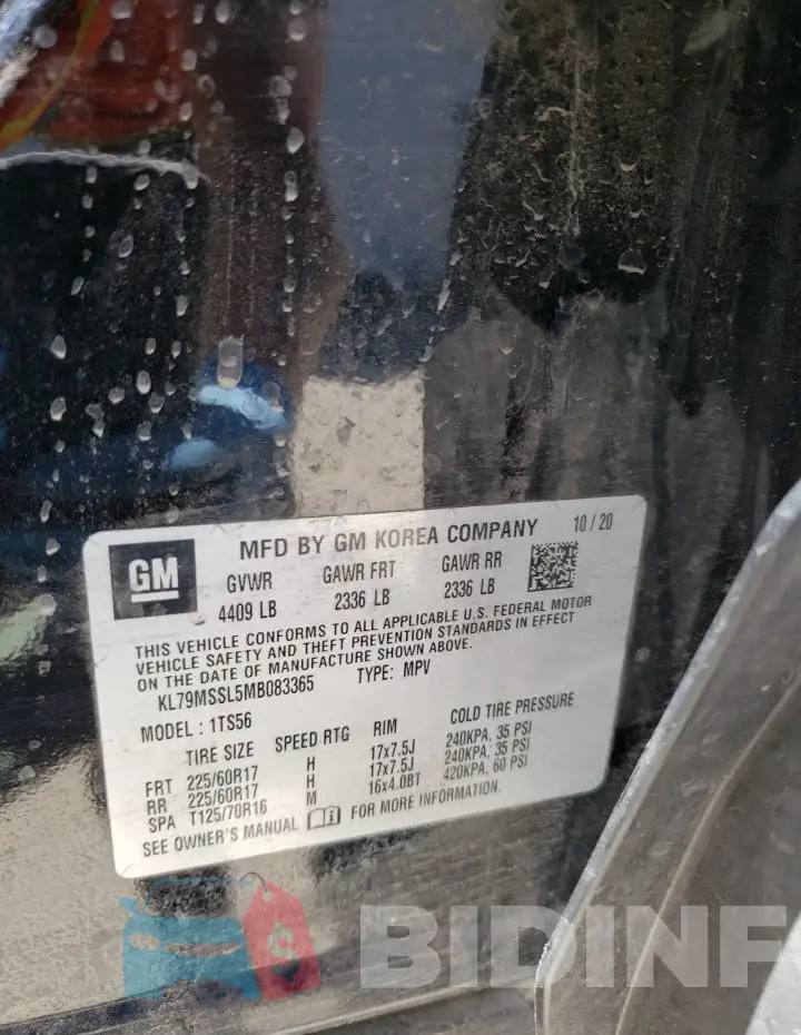 KL79MSSL5MB083365 Photo# 14