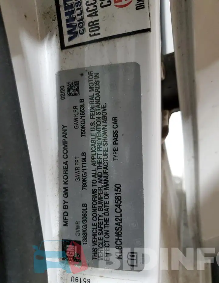 KL8CH6SA2LC458150 Photo# 13