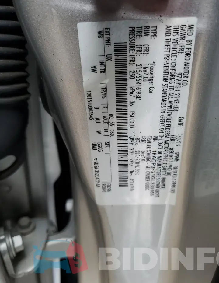 1FADP3F21GL230166 Photo# 12