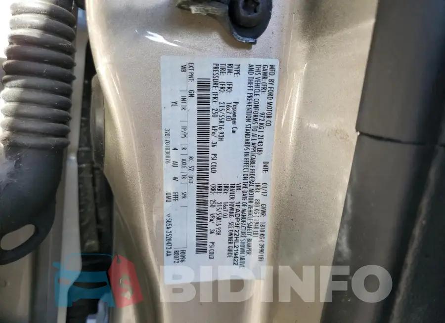 1FADP3F22HL219422 Photo# 12