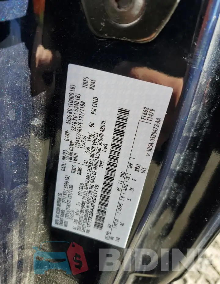 1FT7X2BA3PEE21719 Photo# 13