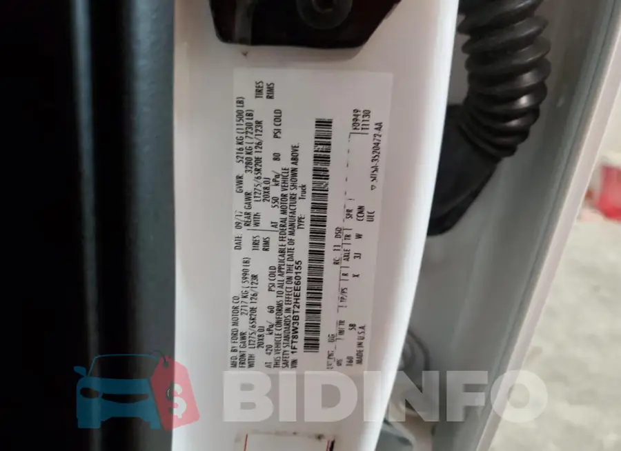 1FT8W3BT2HEE60155 Photo# 12