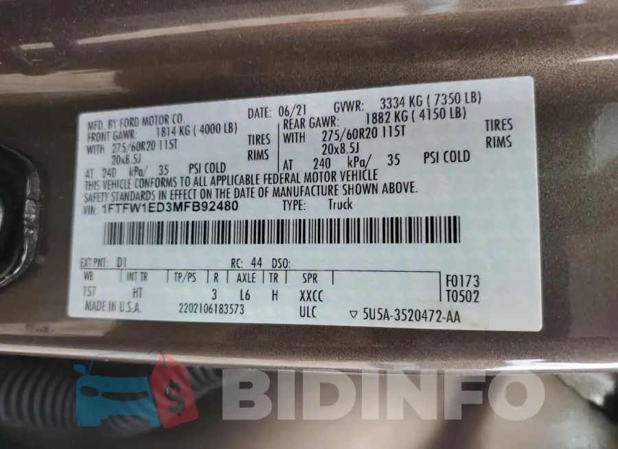 1FTFW1ED3MFB92480 Photo# 12