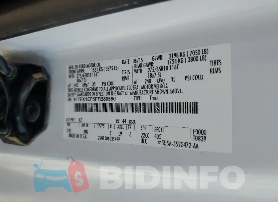 1FTFX1EF5FFB80560 Photo# 13