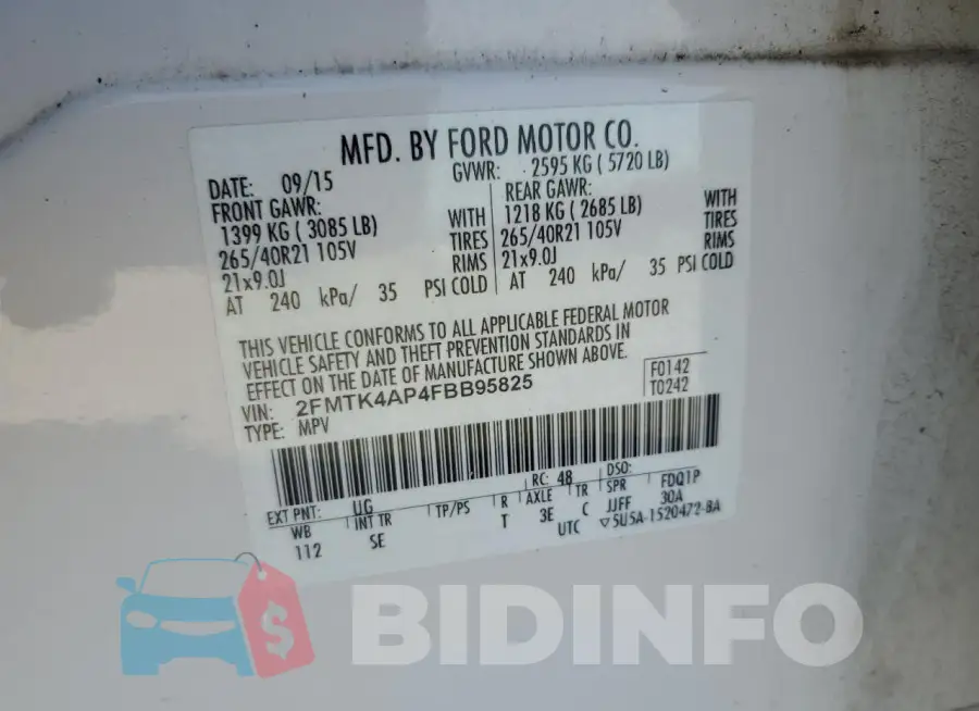 2FMTK4AP4FBB95825 Photo# 13