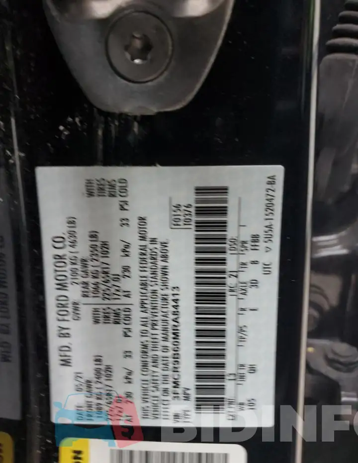 3FMCR9B60MRA84413 Photo# 14