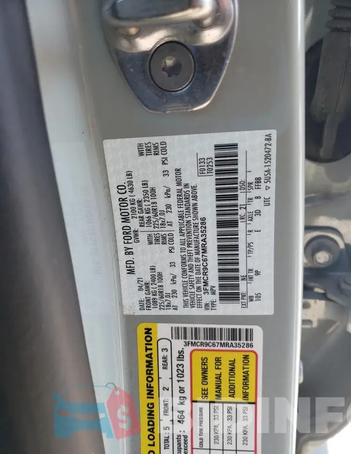 3FMCR9C67MRA35286 Photo# 12