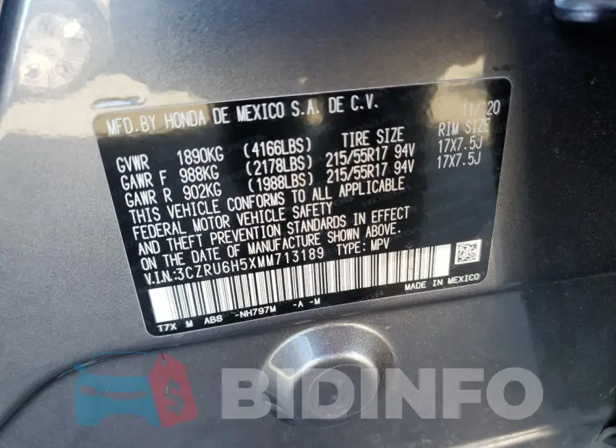 3CZRU6H5XMM713189 Photo# 13