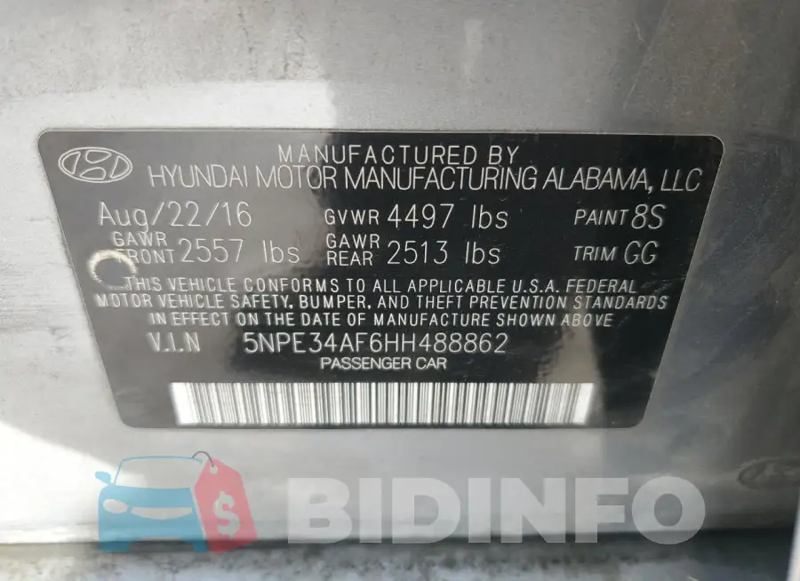 5NPE34AF6HH488862 Photo# 12