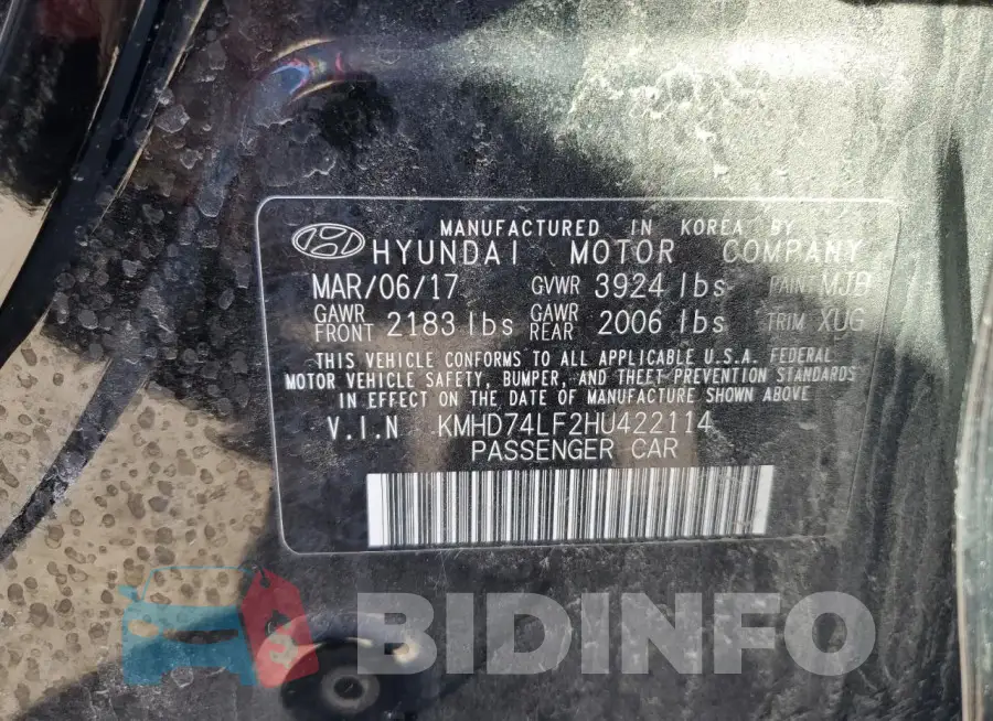 KMHD74LF2HU422114 Photo# 12