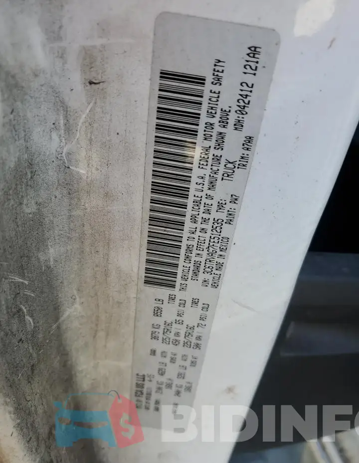 3C6TRVAG7FE512535 Photo# 13