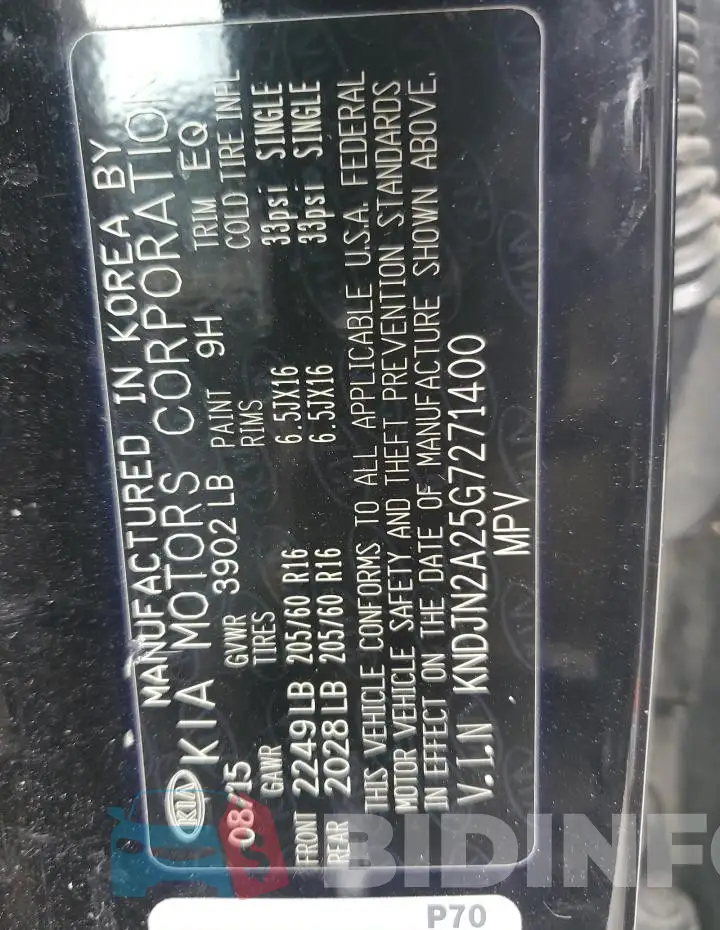 KNDJN2A25G7271400 Photo# 12