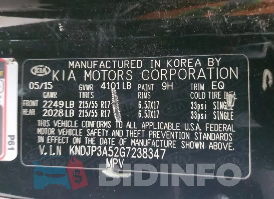KNDJP3A52G7238347 Photo# 12
