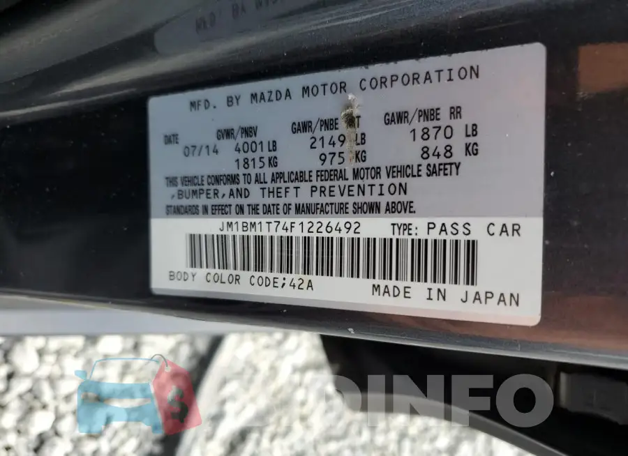 JM1BM1T74F1226492 Photo# 13