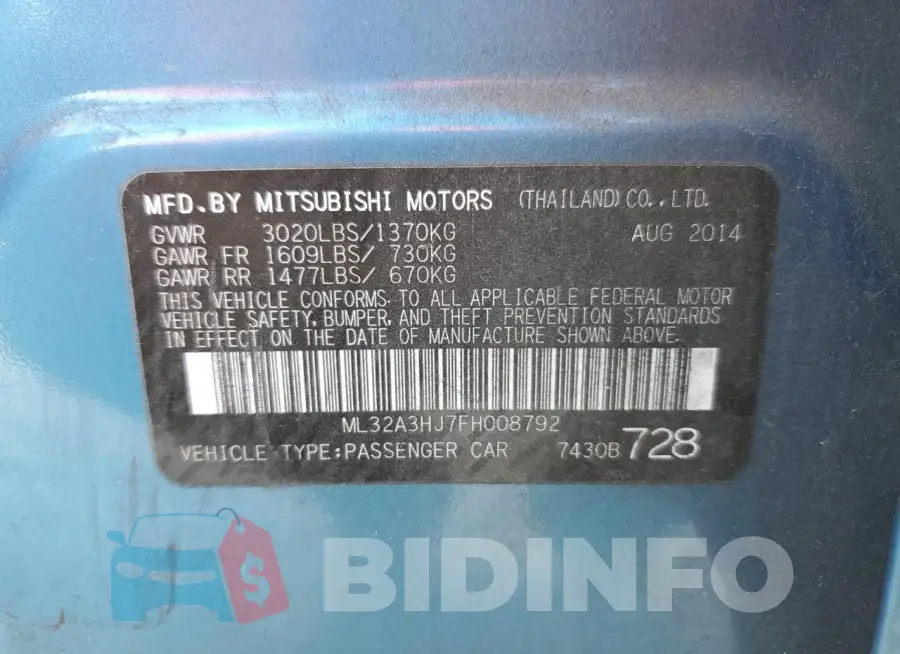 ML32A3HJ7FH008792 Photo# 13