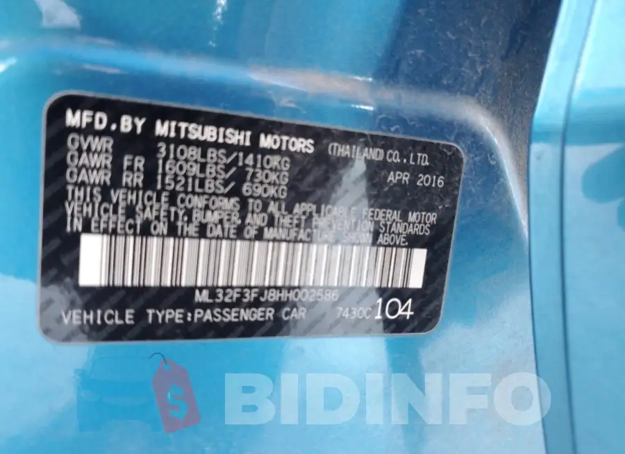 ML32F3FJ8HH002586 Photo# 12