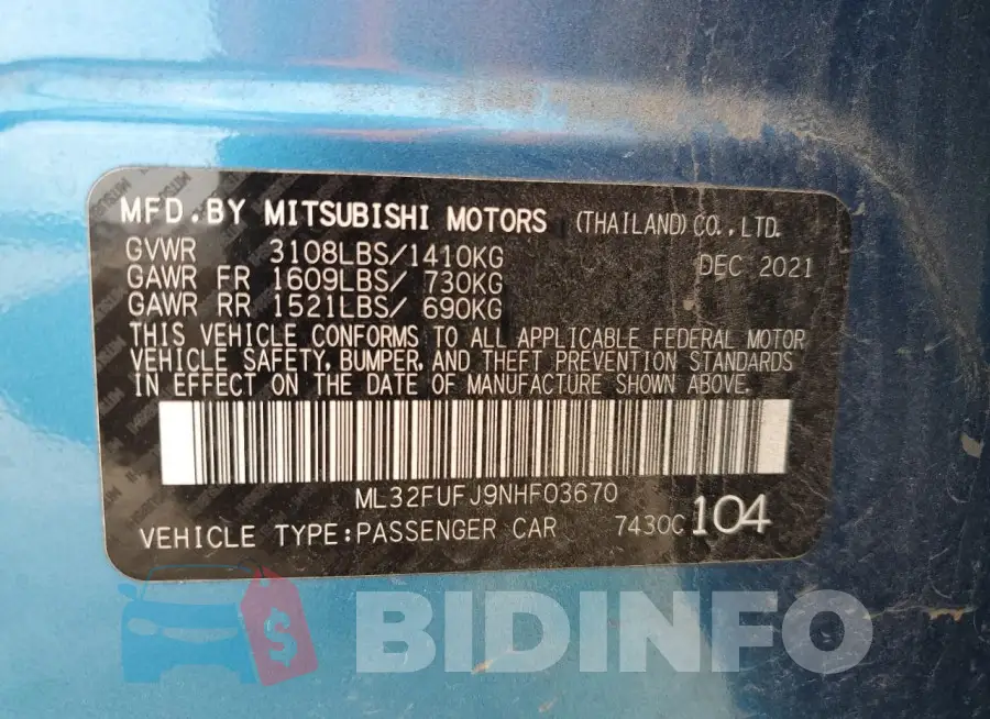 ML32FUFJ9NHF03670 Photo# 12