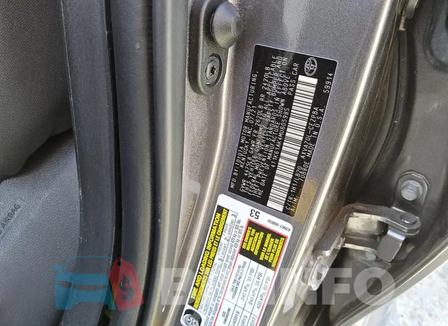 4T1K61AK4MU605985 Photo# 12