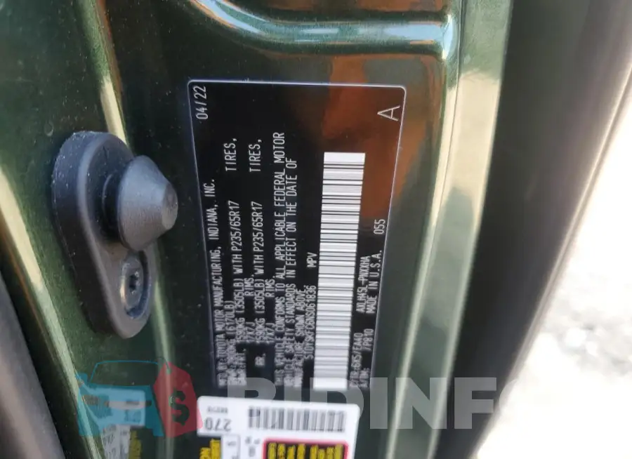 5TDYSKFC6NS061836 Photo# 12