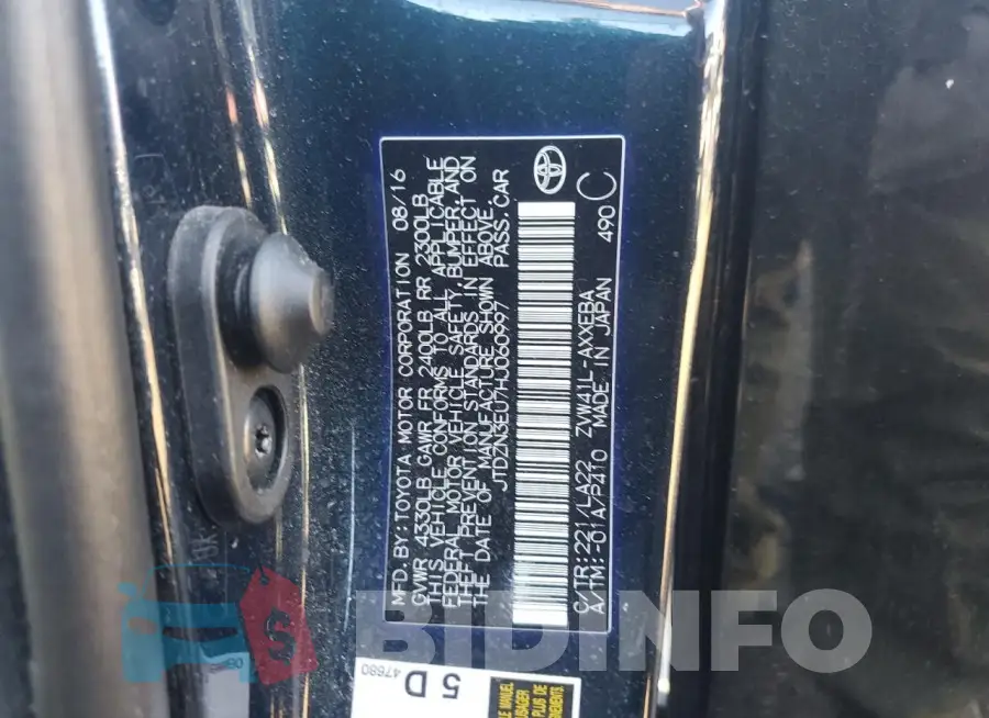 JTDZN3EU7HJ060997 Photo# 12