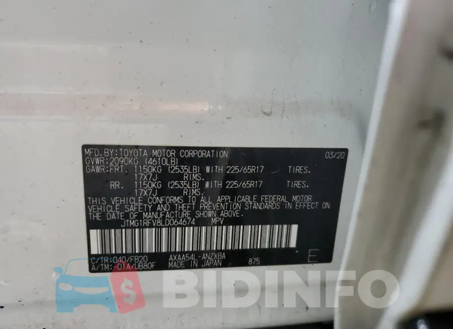 JTMG1RFV8LD064674 Photo# 13