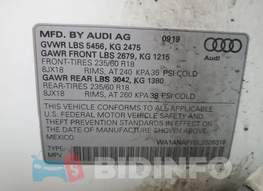 WA1ANAFY6L2026310 Photo# 13